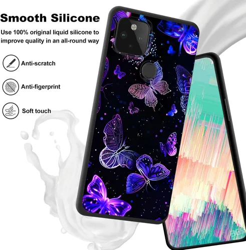 Vista 21 de Funda delgada para Google Pixel 4 XL, funda delgada de silicona de TPU suave a prueba de golpes para Google Pixel 4 XL, astronauta Galaxy
