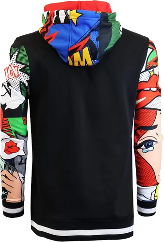Vista 6 de Screenshot - Sudadera con capucha de forro polar para hombre estilo urbano