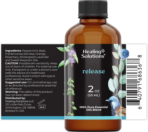 Vista 2 de Healing Solutions Aceite esencial Release Blend - 2 onzas líquidas