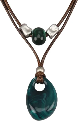 Vista 34 de Collares bohemios para mujer, colgante largo de madera, collar vintage, collar de cadena de suéter, joyería hecha a mano Collar de cuentas