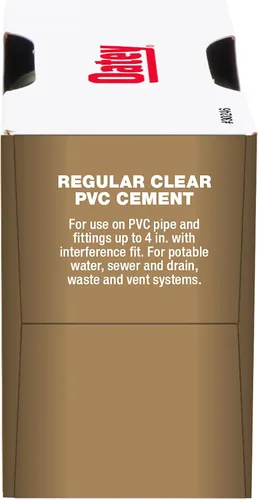 Vista 6 de Oatey 30246 4 oz. Cemento transparente de PVC regular y 4 oz. NSF Purple Primer Handy Pack