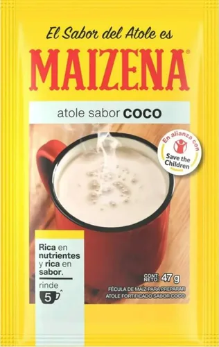 Vista 3 de Maizena sabor coco 1.66 oz sabor coco 6 pk