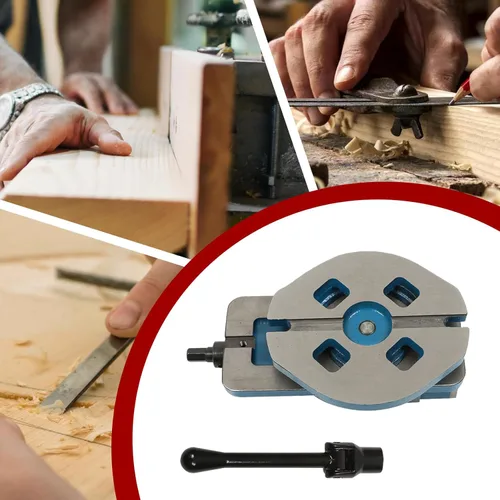 Vista 6 de findmall Tornillo de molino de precisión de 2 pulgadas con tornillo de banco de fresado resistente con base de rotación de 360 grados