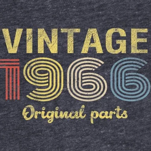 Vista 5 de Regalo de cumpleaños número 60 para hombre, piezas originales vintage 1965 retro cumpleaños camiseta de cumpleaños 001-60