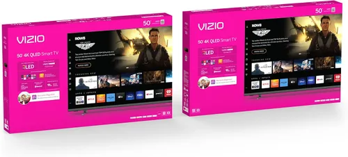 Vista 15 de VIZIO Smart TV Quantum Pro 4K 120Hz QLED HDR10+ de 50 pulgadas con Dolby Vision, Active Full Array, 240Hz @ 1080p PC Gaming, WiFi 6E, Apple AirPlay