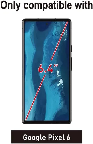 Vista 2 de [Compatible con huellas dactilares] [2 unidades] de vidrio templado para Google Pixel 6 protector de pantalla [2021], con [alineación] diseñado