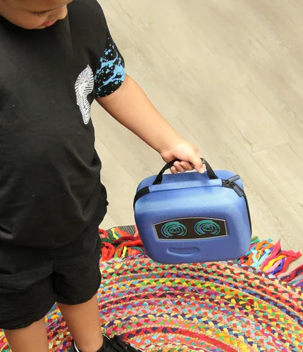 Vista 7 de CASEMATIX Funda de robot compatible con 4 Ninja Bots Battle Bots y accesorios de juguetes ninja, solo incluye funda