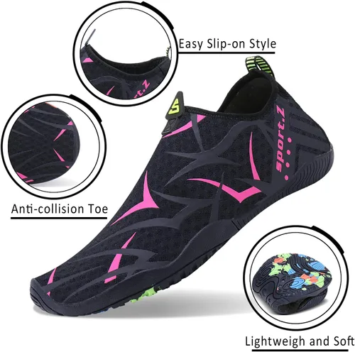 Vista 2 de Zapatos deportivos acuáticos para hombre y mujer PENGCHENG, un secado rápido, ligeros, para pies anchos, suela sólida de drenaje, para deportes