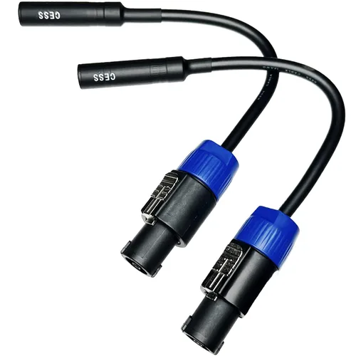 Vista 2 de CNCESS Cables de altavoz 1/4 TS hembra a Speakon, paquete de 2