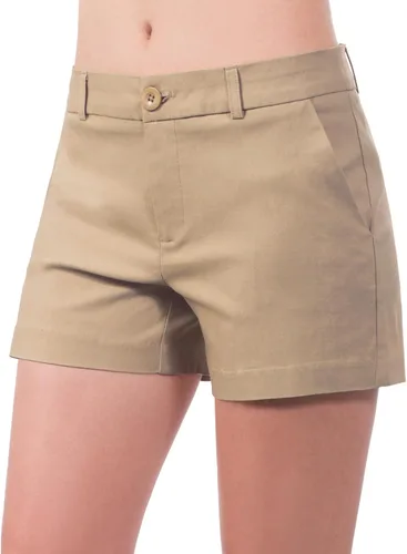 Vista 5 de MixMatchy Pantalones cortos casuales con puños y bolsillos para mujer