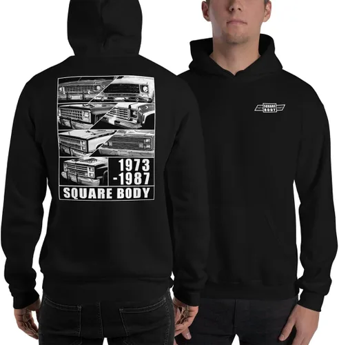 Vista 2 de Aggressive Thread Sudadera con capucha de cuerpo cuadrado 1973-1987 Trucks Squarebody