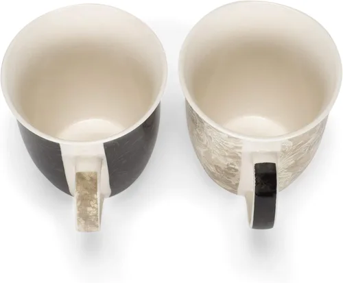 Vista 5 de Dicksons Where You Go Mr. and Mrs. Ruth 1:16 - Juego de 2 tazas de café de porcelana de hueso de 18 onzas