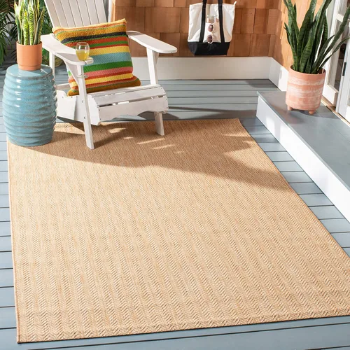 Vista 46 de Safavieh Colección Courtyard CY8022 Alfombra, 2 pies x 3 pulgadas x 5 pies, aguamarina y gris, impermeable, fácil de limpiar, sin pelusa