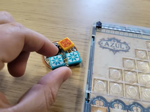 Vista 4 de Azul Mini Juego de Mesa - Diversión Portátil de Colocación de Fichas, Juego de Estrategia para Niños y Adultos, Edades 8+, 2-4 Jugadores, Tiempo