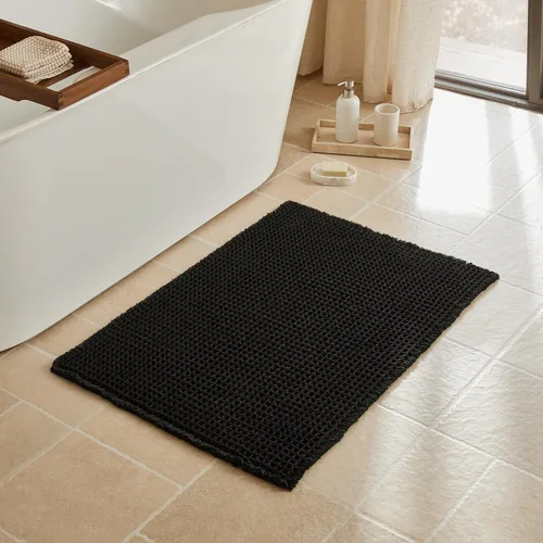 Vista 82 de Triohero Tapete de baño con diseño de gofre, tapete de baño pequeño y bohemio, antideslizante, lavable, ultra suave, súper absorbente, de secado