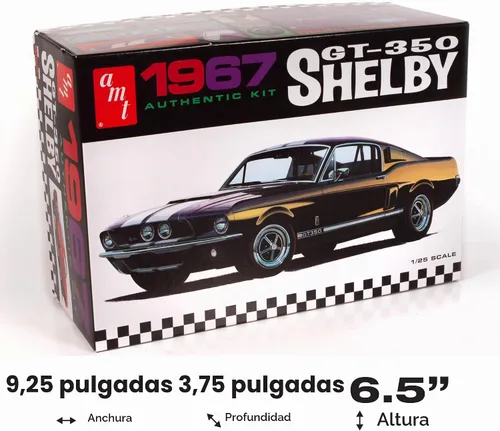 Vista 5 de AMT 1:25 Escala Kit de Modelo 1967 Shelby GT-350