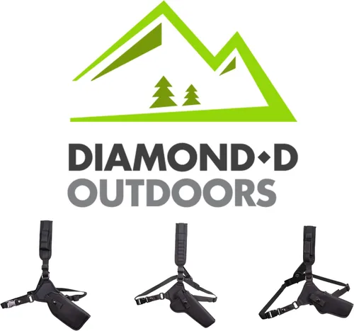 Vista 8 de Diamond D Outdoors - Funda de pecho Denali para revólver con cañón de hasta 6 ½