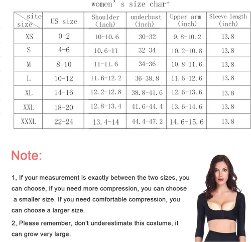 Vista 4 de Larrycard Arm Compression Shaper Tops Shapewear Sleeve for Women