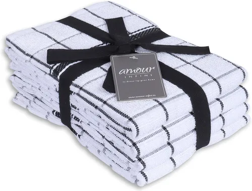 Vista 21 de AMOUR INFINI Juego de 8 paños de cocina ultra suaves, altamente absorbentes, de secado rápido, paños de cocina y limpieza de 12 x 12 pulgadas