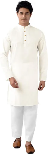 Vista 12 de Chandrakala Hombre Clásico Blanco-112