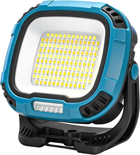 Vista 12 de Luz de trabajo recargable 6000mAh, luz de trabajo magnética Amarillo