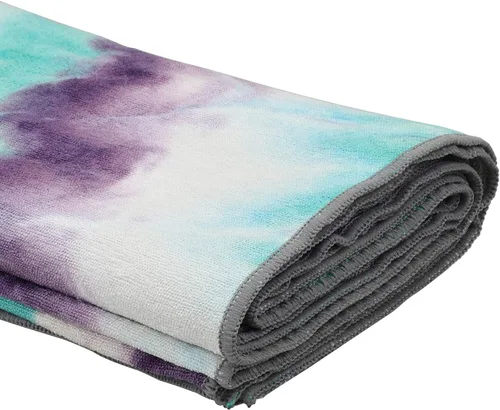 Vista 2 de Toallas de yoga, toalla de yoga antideslizante con textura de gofre antideslizante, manta de yoga de microfibra 100% absorbente, sin olor