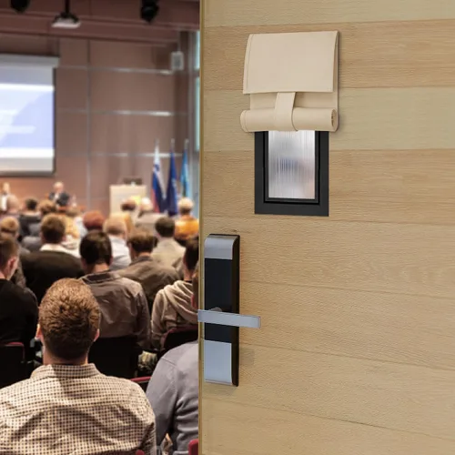 Vista 2 de HOMEIDEAS Cortinas Opacas para Aula para Puerta Principal, Cubierta de Ventana de Puerta de Aula, Persianas de Privacidad con Aislamiento Térmico