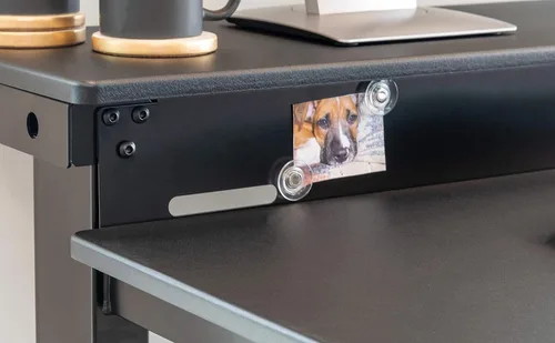 Vista 5 de DESK STORE - Escritorio para computadora ajustable para estar sentado o parado