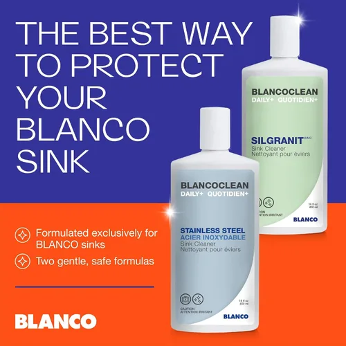 Vista 4 de Blanco Clean Daily+ - Limpiador de fregadero de acero inoxidable, 15 onzas