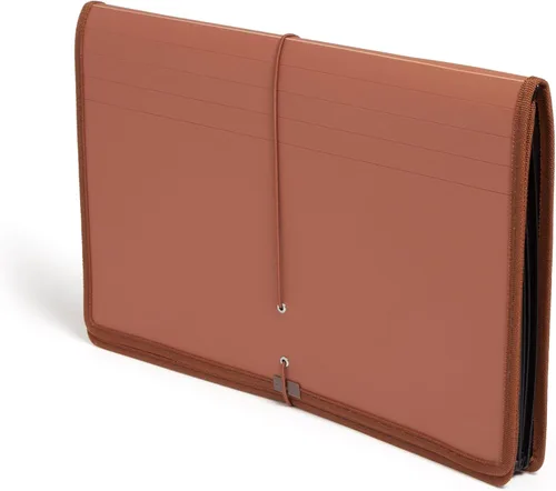 Vista 8 de Smead Cartera de Polímero, Organizador de Archivos Acordeón para Carpetas de Archivos, Tamaño Carta, Negro, Expansión de 5-1/4 Pulgadas, Suministros