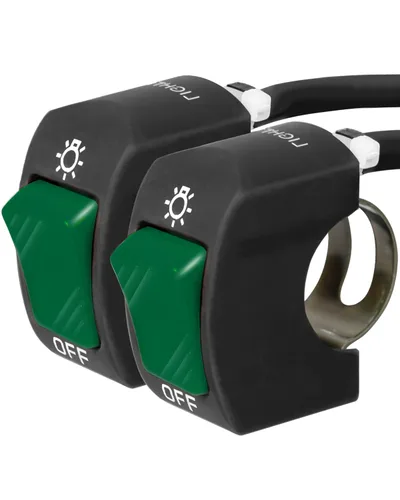 Vista 10 de Belinous Interruptor de manillar de 7/8 pulgadas para motocicleta, ATV, etc., interruptor de palanca de motocicleta impermeable para luces