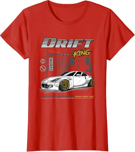 Vista 59 de Z34 370 Fairlady Z - Camiseta gráfica de cuerpo ancho, Negro, S