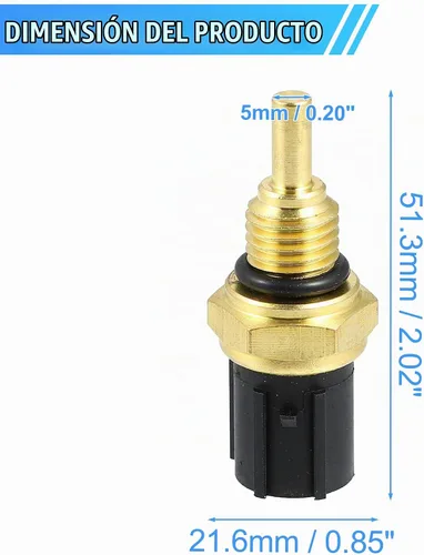 Vista 4 de X AUTOHAUX Sensor de temperatura de aceite con junta tórica para VTM 4 para Honda Pilot 2003-2015 para Honda Ridgeline 2006-2014 48160-PGJ-003