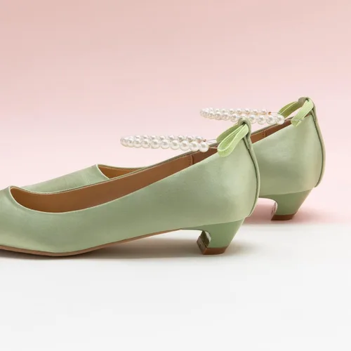 Vista 3 de C.Paravano Zapatos de tacón bajo para mujer Zapatos de vestir de tacón bajo Tacones bajos Tacones cuadrados para mujer Zapatos de cuero