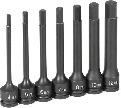 Vista 3 de Grey Pneumatic Juego de enchufes cuadrados triples para controlador 1247ST