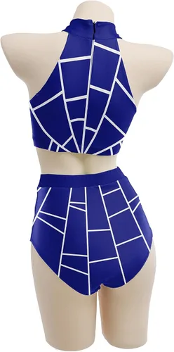 Vista 3 de haikyuu Bikini para mujer, estilo anime, traje de baño japonés de dibujos animados