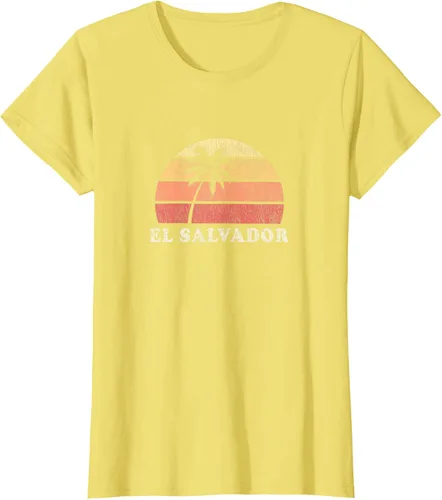 Vista 37 de El Salvador Vintage 70s Retro Throwback Design Camiseta, Azul