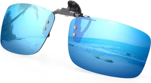 Vista 10 de Cycling Sport Polarized Clip-on Flip up Metal Clip Sunglasses Lenses Glasses Unbreakable Driving Fishing Outdoor
