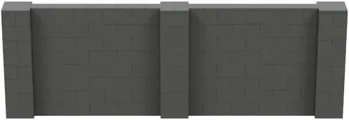 Vista 170 de EverBlock Kit de pared de 5 x 4 pies Bloques de construcción modulares Sistema de pared para edificios, pantallas y estructuras Divisor