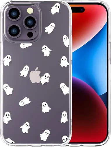 Vista 71 de Compatible con iPhone 14, funda transparente y bonita para mujeres y niñas, diseño floral, diseño floral femenino, funda para teléfono 14