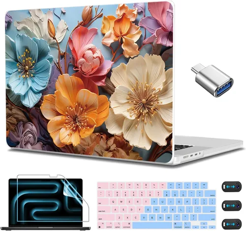 Vista 29 de CISSOOK Funda para MacBook Pro de 14 pulgadas 2025-2021 Release M5 A3434 M4 A3401 A3112 A3185 M3 A2918 A2992 M2 A2779 M1 A2442, carcasa rígida