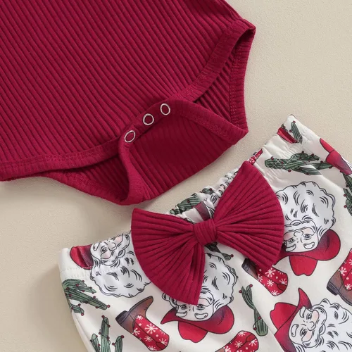 Vista 6 de Kuriozud Conjunto de pantalones acampanados para bebé recién nacida, con volantes, lindo conjunto de pantalones acampanados con diadema y ramitas