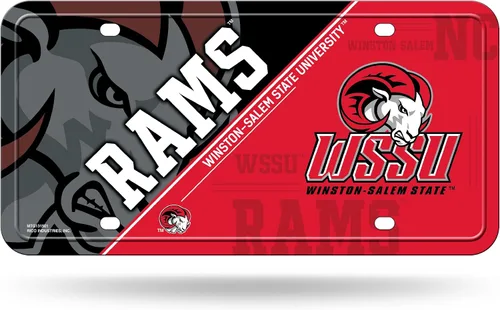 Vista 46 de NCAA etiqueta de metal para auto, negro