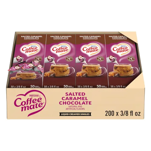 Vista 12 de Nestle Coffee mate Crema para café de sabor French Vanilla, crema líquida en envase individual, sin lácteos, sin refrigeración, 0.375 fl oz