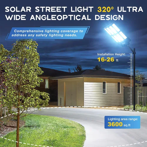 Vista 2 de OKPRO - Farolas solares para exteriores, IP66, impermeables, comerciales