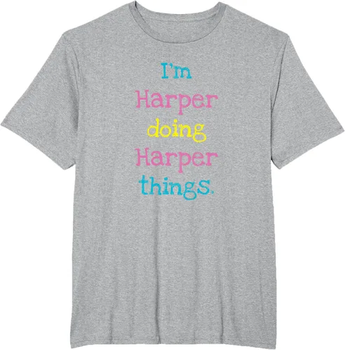 Vista 46 de Harper - Camiseta de regalo para niños con texto personalizado