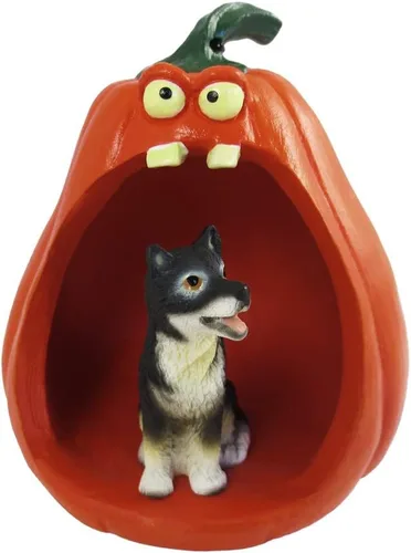 Vista 141 de Conversation Concepts Figura de Corgi galés de Halloween y calabaza Welsh Corgi Pembroke