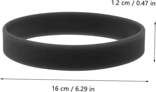 Vista 2 de EXCEART 300 pulseras de silicona que mantienen la camisa escondida en camisas, manga de anillo, manga de camisa de sostén, brazaletes para niños