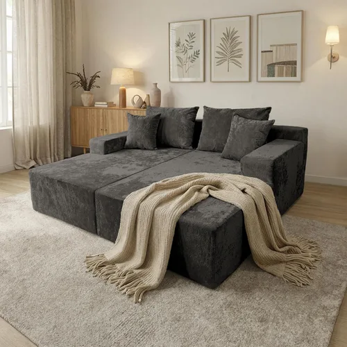 Vista 16 de Silla reposera con reposabrazos, sofá cama extragrande con 3 almohadas, cómodo sofá sin huesos, silla de lectura para dormir para sala de estar