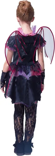 Vista 6 de IKALI - Disfraz elegante de vampiro para niña, vestido de princesa para Halloween